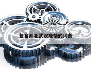 包含湖北武汉疫情的词条